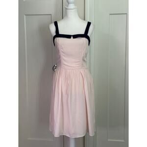 NAF NAF Blush Pink & navy blue  Sundress - Size EU 38 US SIZE 6